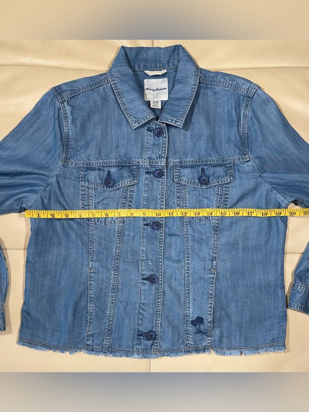 Tommy Bahama Chambray O’Lei Shirt Jacket - Picture 9 of 16